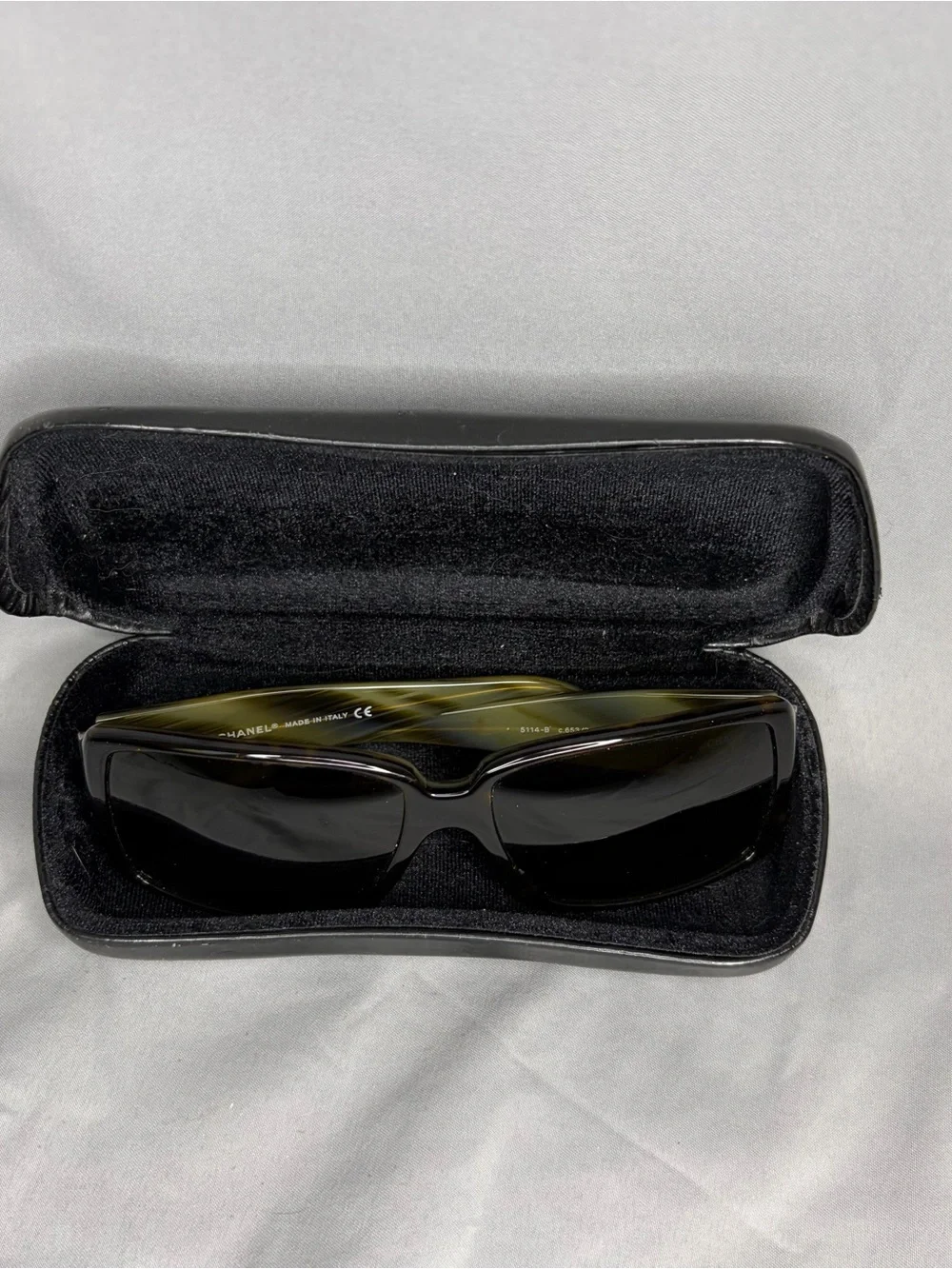 Chanel Unisex Green Brown Sunglasses - Picture 7 of 10